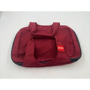 Pyrex 5-Quart Portable Burgundy Insulated Casserole Carrier for Hot or Cold Food